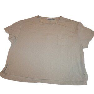 Sweaty Betty Short Sleeve Pocket T-Shirt Tan Size XL
